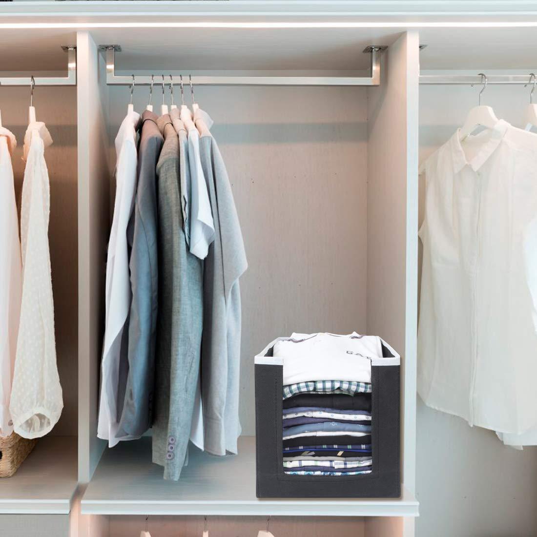 Closet Organizer-Foldable Shirts and Clothing Organizer Stackers(Pack of 6)