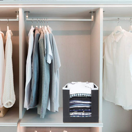 Closet Organizer-Foldable Shirts and Clothing Organizer Stackers(Pack of 6)